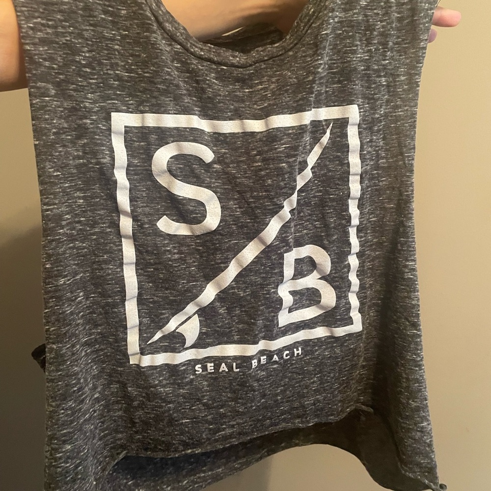 Gray Seal Beach Crop Top